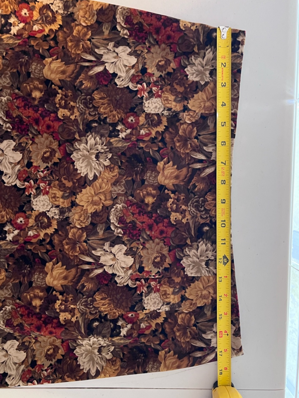 Vintage Women's Sz 16P Dark Earthy Boho Floral Whimsigoth Ultrasuede Midi Skirt - Picture 9 of 10